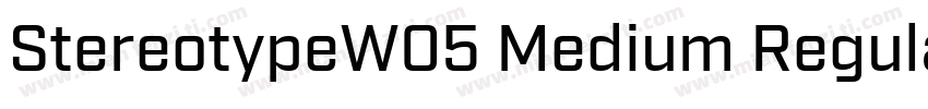 StereotypeW05 Medium Regular字体转换
